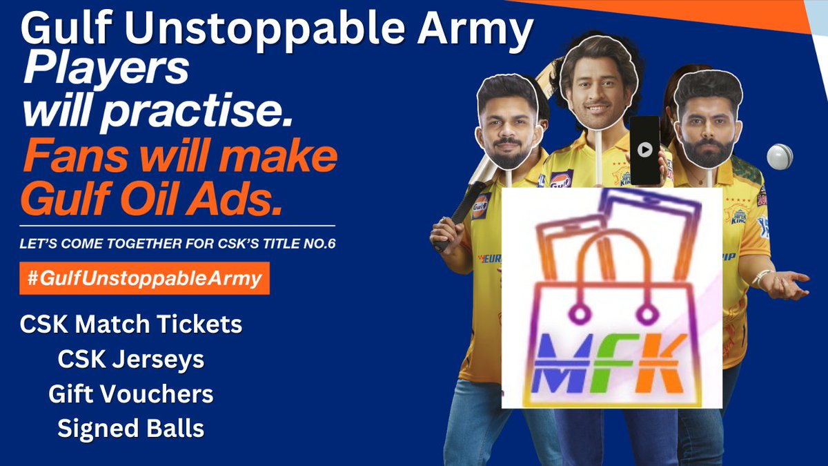 Gulf CSK Unstoppable Army Contest Win Chennai Team Tickets #PlayOnMaalFreeKaa And #Win #MaalFreeKaa maalfreekaa.in/2024/04/gulf-c… #Gulf #CSK #Chennai #UnstoppableArmy #Contest #ContestAlert #IPLContest