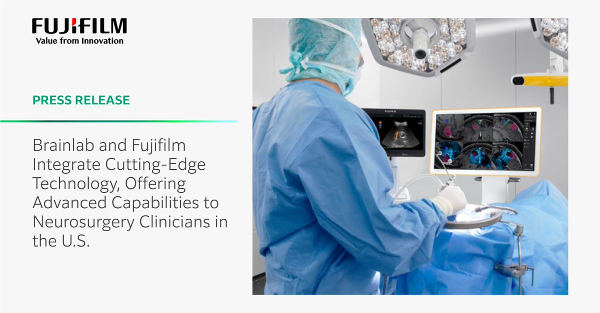 We've partnered with @Brainlab to be our exclusive U.S. distributor of the ARIETTA Precision Ultrasound for neurosurgery applications, working with their surgical navigation systems to deliver advanced guidance for critical surgical decisions. Learn more: brnw.ch/21wIvjx