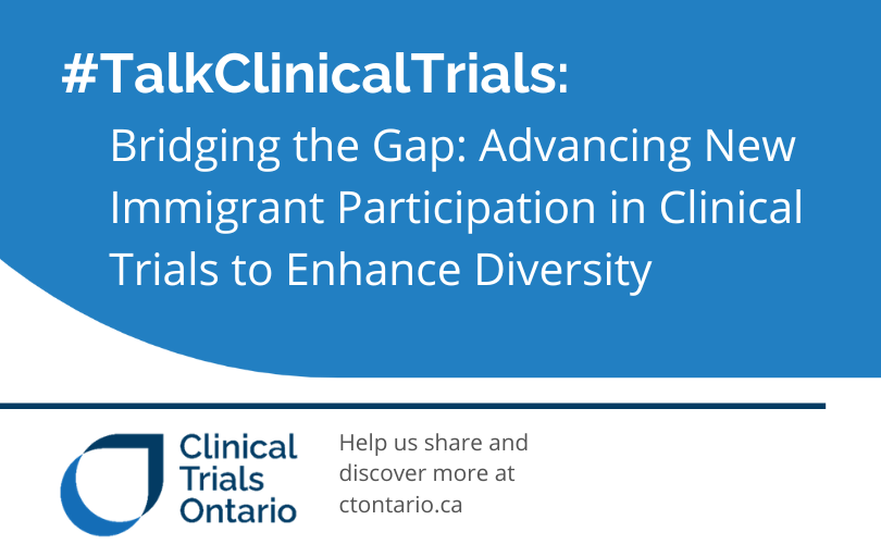 In the summer of 2023, @N2Canada brought together people with lived experience as new immigrants to explore the challenges and barriers they faced in accessing #clinicaltrials.  

Read more about this work in the latest #TalkClinicalTrials blog: ctontario.ca/bridging-the-g…