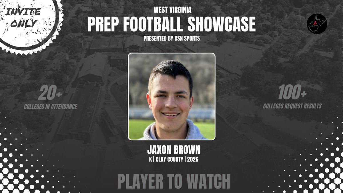 2024 WV Prep Football Showcase Player to Watch: Jaxon Brown K | Clay County (Invite Only - Top WV Players) #wvprepfb