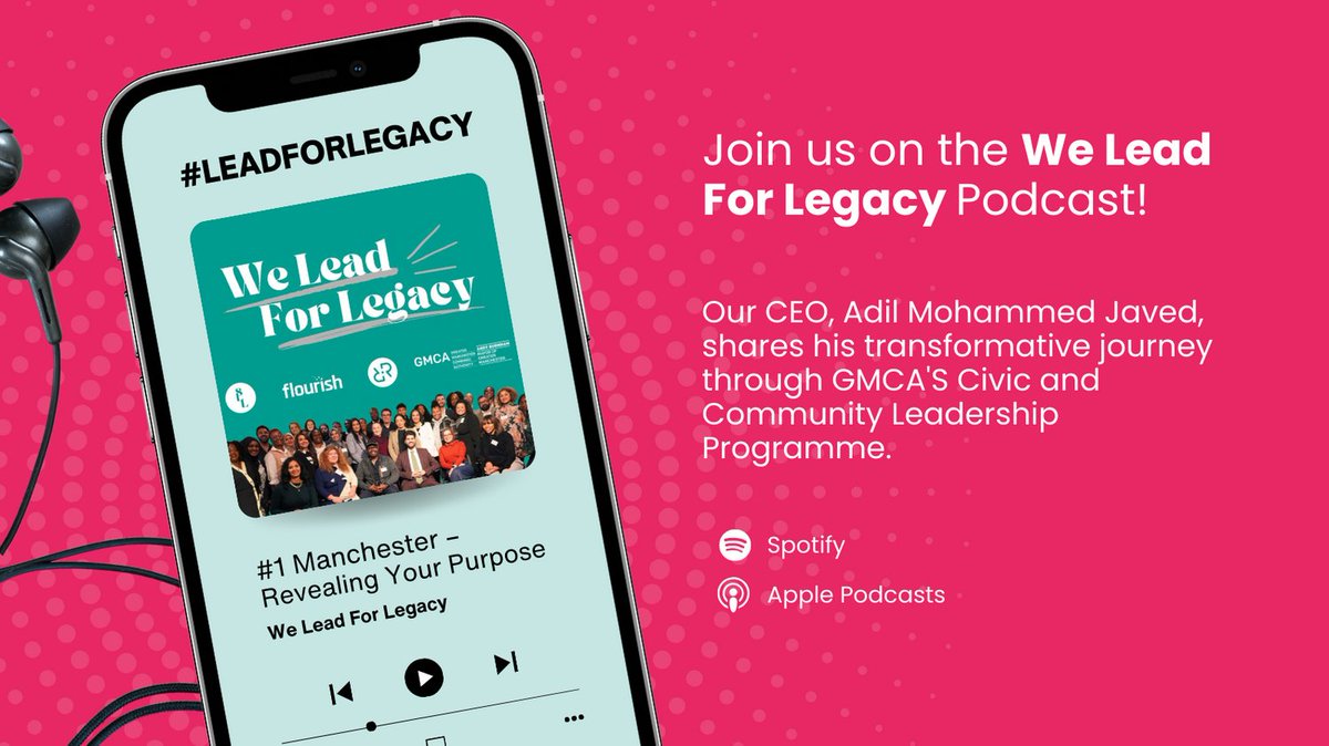 🎙Episode 1 now live! Join CEO Adil Mohammed Javed on his transformative journey through GMCA's Civic and Community Leadership Programme, 'We Lead For Legacy.' Dive into stories, challenges, and triumphs of civic leadership on Spotify & Apple Podcasts. Let's #LeadForLegacy! 🌟