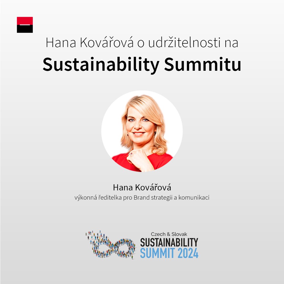 [#SustainabilitySummit] 🌱 Hana Kovářová, výkonná ředitelka pro Brand strategii a komunikaci, bude jednou z panelistek na Sustainability summitu, který se uskuteční 25. 4. v Cubex Centru. Podívejte se na program na sustainabilitysummit.cz/program/.