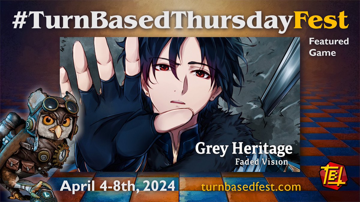 I'm proud to announce Grey Heritage: Faded Vision will be participating in #TurnBasedThursdayFest. GHFV launched during their last festival, so I'm always excited to see it come back! store.steampowered.com/sale/TurnBased… There will also be many games participating as well!