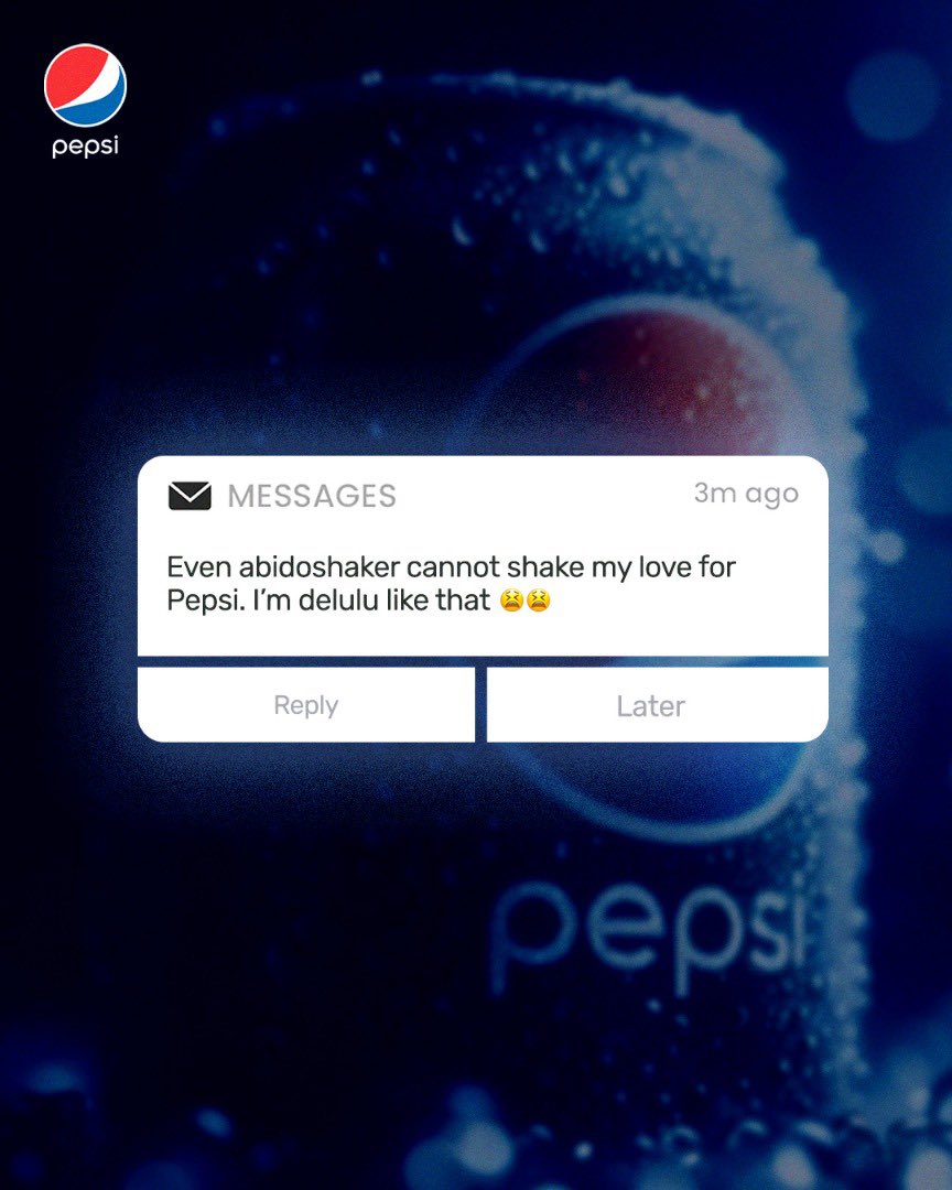 😂😂 Respond as admin #PepsiConfam #ThirstyForMore