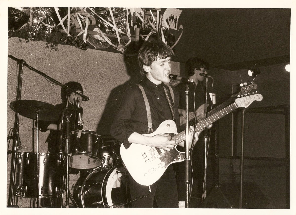 Here's Birmingham band The Mood Elevators (David Ditchfield, Jenny Jones & Noel Green) at The Barrel Organ in April 1980. They recorded a single 'Annapurna' on The Beat's Go-Feet label thanks to this gig! Image credit: Mick Geoghegan @MightyMighty_