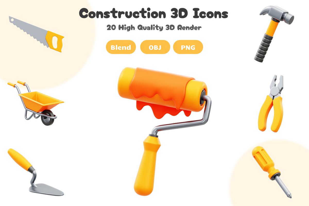 Kentung_3D's tweet photo. Construction Tool 3D Icons
Done in Blender With Cycles Render

You Can download this icon on
Iconscout : https://t.co/FJhQDMLJa1

Let me know what you think!

#3dmodeling #3d #blenderart #GraphicDesigner #blender #icons #3dicon #iconscout https://t.co/6o4I6Tx5dN