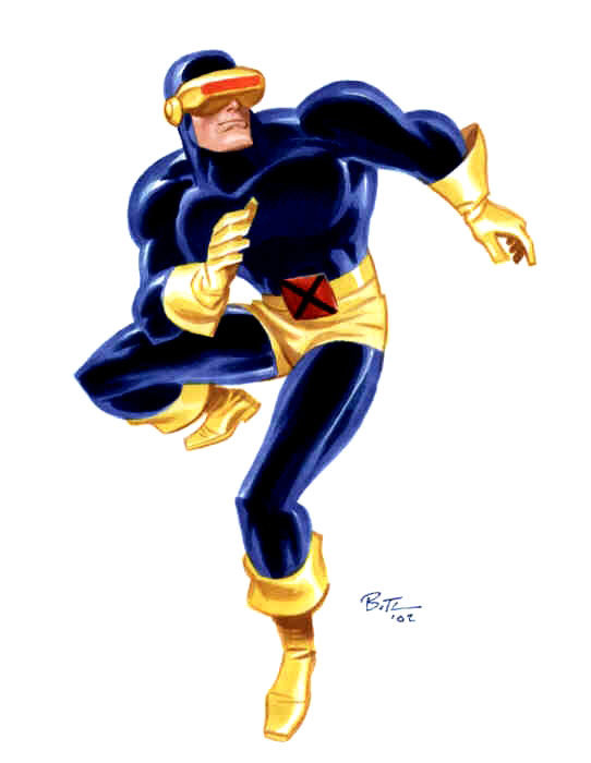 Cyclops pin-up by Bruce Timm