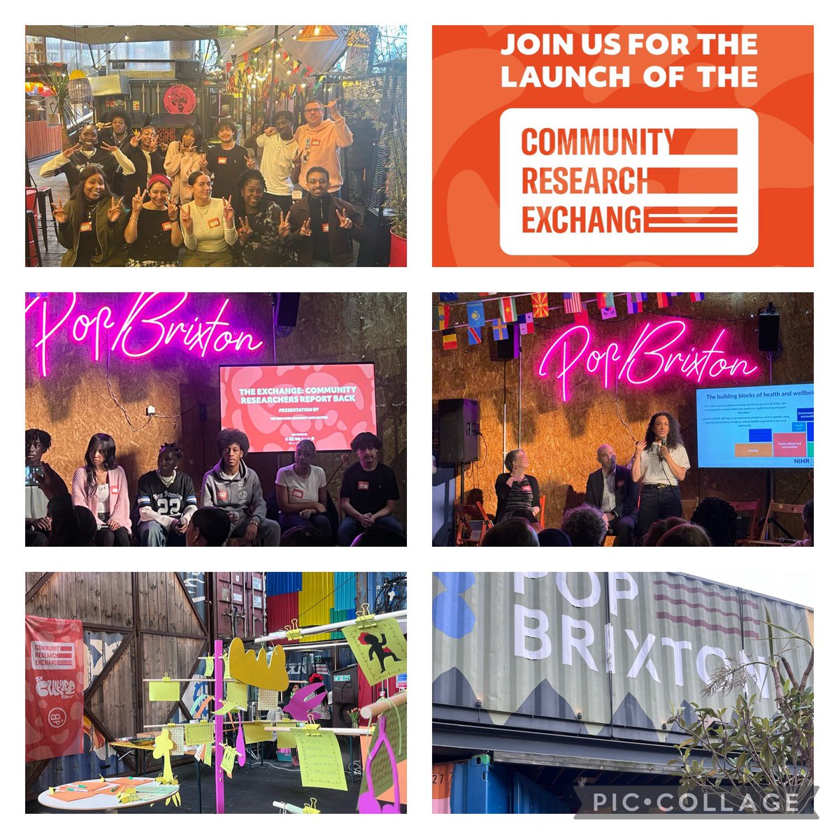 💭The team had an insightful three days last week with @BrixtonProject at the launch of their Community Research Exchange. They were working alongside young people from @WeRiseBrixton and @ImpUrbanHealth who led a strong presentation. 🙌🏽 #ResearchInTheCommunity #lambethHDRC #NIHR