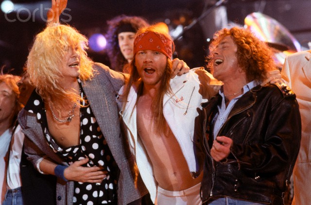 Great memories from Freddie Mercury Tribute concert. @DuffMcKagan @axlrose & #RogerDartley from @TheWho at the end of the gig. Wembley Stadium, London, Uk 🇬🇧. 04/20/92.

Corbis 📸

#DuffMcKagan #GunsNRoses #AxlRose #Rogerdartley #FreddieMercury #Tribute #Concert  #Rock #Music