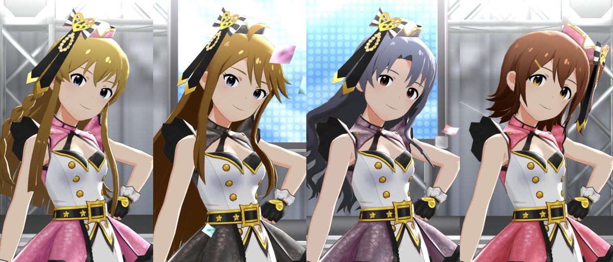 #ミリシタスクショ深夜の1枚
#高山紗代子 
#春日未来 
#所恵美 
#高坂海美