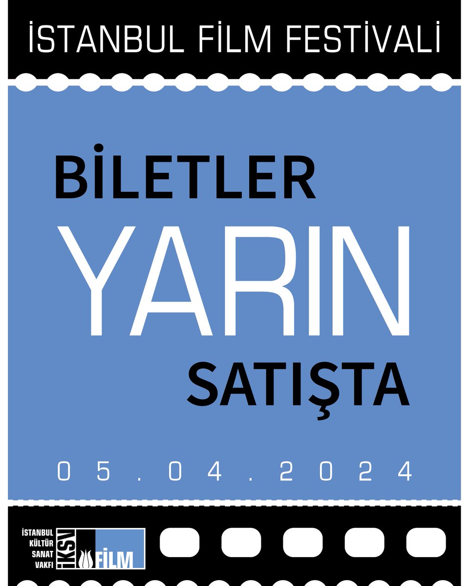 43. #İstanbulFilmFestivali’ne çok az kaldı! 👀 N Kolay sponsorluğunda gerçekleşen festivalimizin biletleri yarın saat 10.30’dan itibaren passo.com.tr, Passo mobil aplikasyonu ve Passo perakande satış noktalarında 🎟️ Ayrıntılı bilgi: film.iksv.org @nkolay