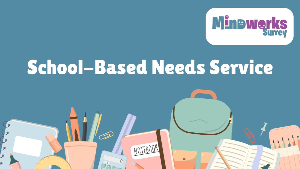 Our School Based Needs Team provide advice & support, for children, young people, parents/carers, and school staff, including 1-1 support and group work, both in school and out of school. To find out more visit our website at: mindworks-surrey.org/our-services/s…