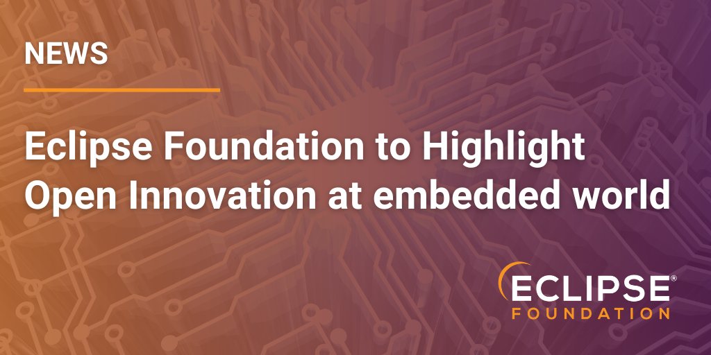EclipseFdn's tweet image. The #EclipseFdn is set to unveil our latest #opensource innovations at this year’s embedded world Exhibition & Conference, taking place in Nuremberg from 9-11 April: hubs.la/Q02rQj7k0 @SDVeclipse @openhwgroup #EclipseThreadX