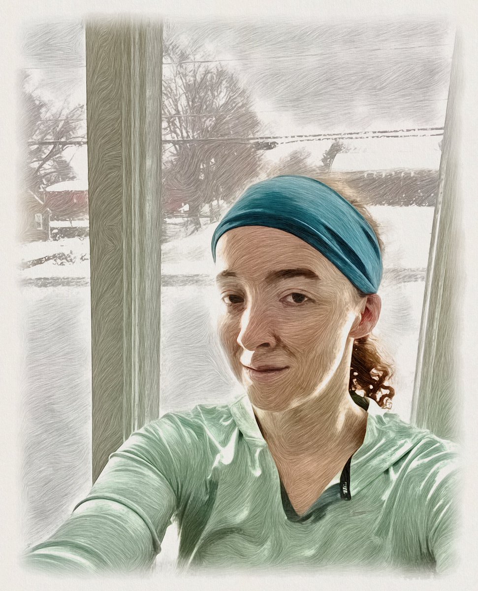 Indoor cardio & upper body workout. Freezing rain & snow since last night. “With a new day comes new strength & new thoughts.”- Eleanor Roosevelt #adaptiveathlete #EssentialTremor #Thursday #workout #fitlife #roadback