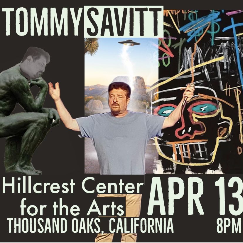 Like a phoenix rising from the ashes of The Tropicana, Tommy guarantees this show will not implode at Hillcrest Center For The Arts @ThousandOaks_CA #standupcomedy #comedy #hillcrestcenterforthearts #comedian #comedyshow