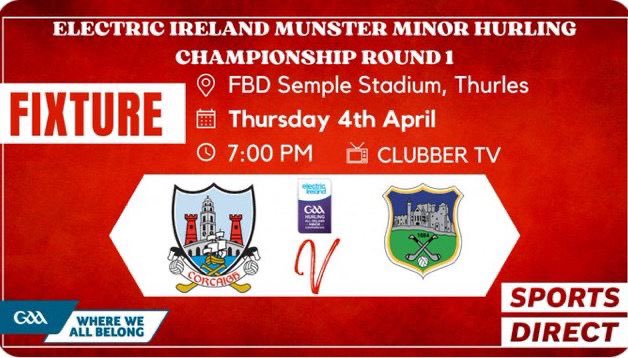 Best of luck to Pete Sykes and the minor hurlers this Thursday vs Tipperary ❤️🤍