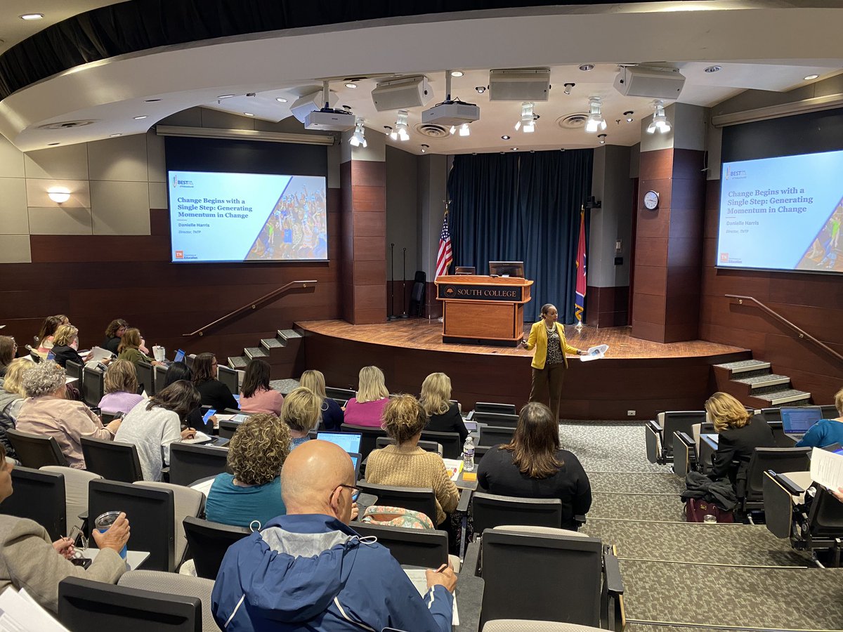 TNTP’s Director Danielle Harris kicking off the East TN LIN convening with the session focused on Generating Momentum in Change! Excited for a great day of learning and development with TN leaders! <a href="/TNTP/">TNTP</a> <a href="/TNedu/">TN Dept of Education</a>