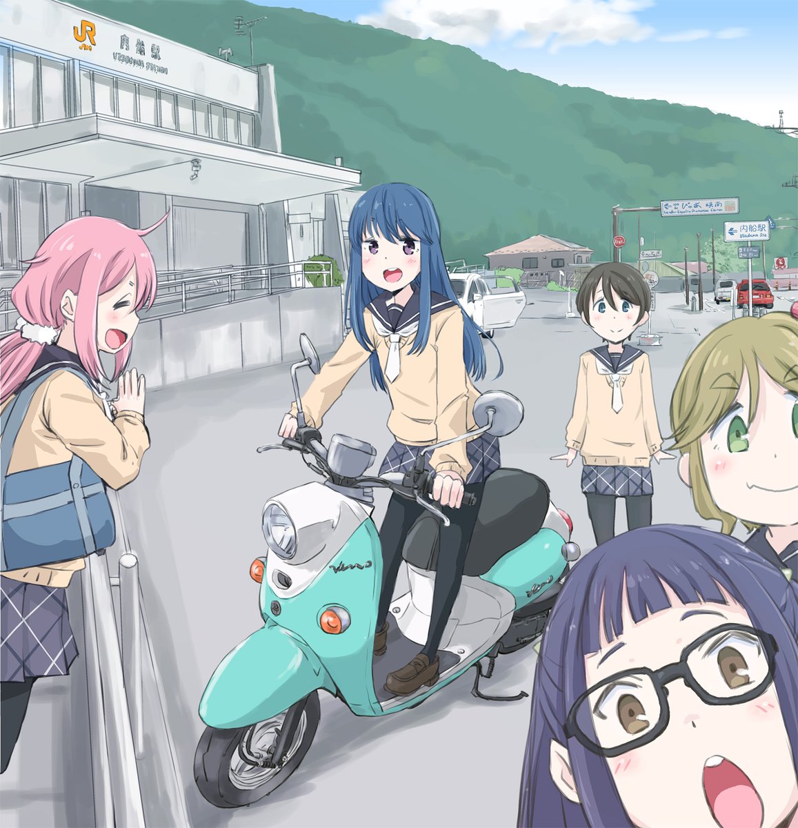 ゆるキャン「3期開始まであと1時間!!#ゆるキャンSEASON3 #ゆるキャン 」|まるよのイラスト