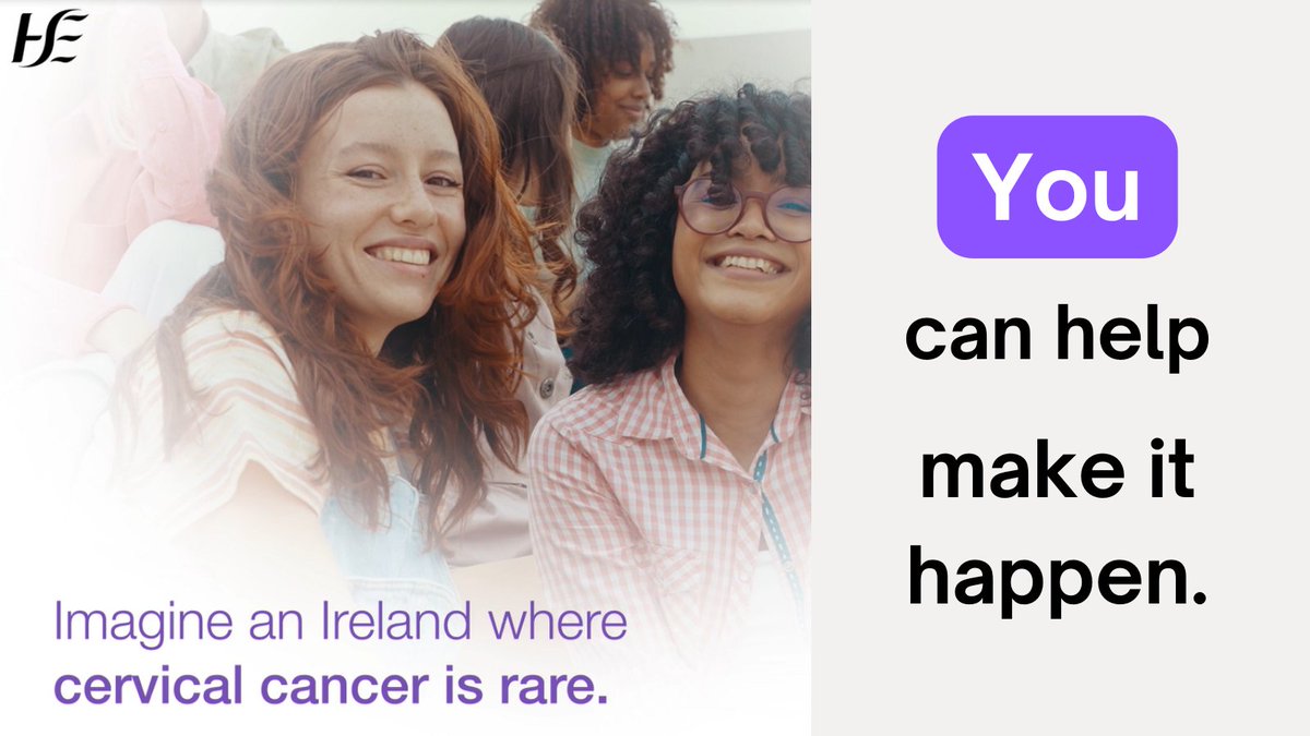 Imagine an Ireland where cervical cancer is rare. You can help make that happen.

Just one day left to take part in our short survey to help develop an action plan to eliminate #cervicalcancer.

➡️ hse.ie/cervicalcancer…

#TogetherTowardsElimination