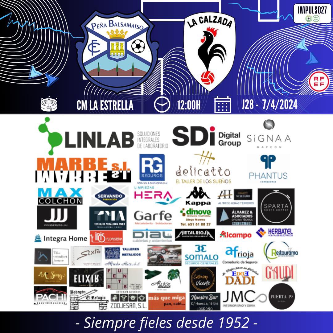 BALSAMAISO's tweet image. Tercera Rfef

⚽️ Jornada  28

@BALSAMAISO - @FCLaCalzada 

🗓 Domingo 7 de Abril
🕒 12 horas.
🏟 CM La Estrella