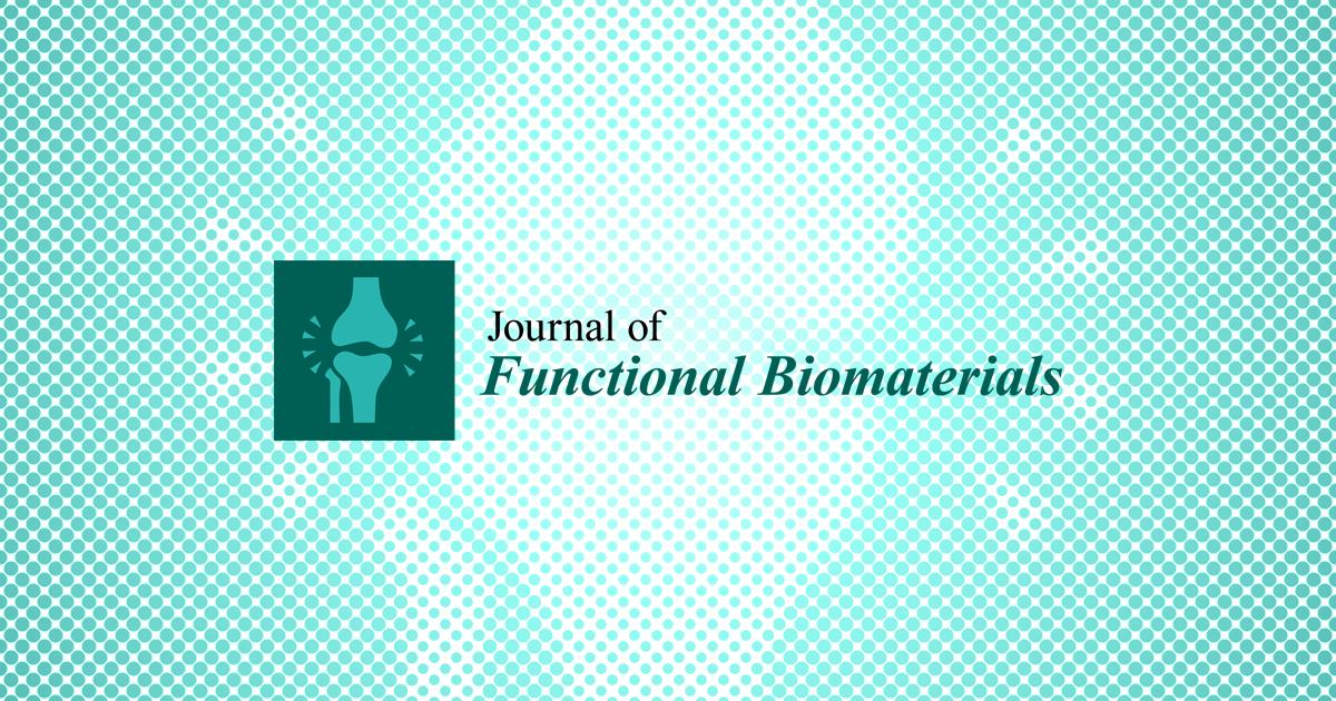 Alessio Varesano (@avaresanocnr) on Twitter photo Special issue on "Antibacterial Materials: Recent Advances in Methodologies and Regulations" mdpi.com/si/141200 #mdpijfb via <a href="/JFB_MDPI/">Journal of Functional Biomaterials</a>
New deadline for manuscript submissions: 20 August 2024 Special issue on "Antibacterial Materials: Recent Advances in Methodologies and Regulations" mdpi.com/si/141200 #mdpijfb via <a href="/JFB_MDPI/">Journal of Functional Biomaterials</a>
New deadline for manuscript submissions: 20 August 2024