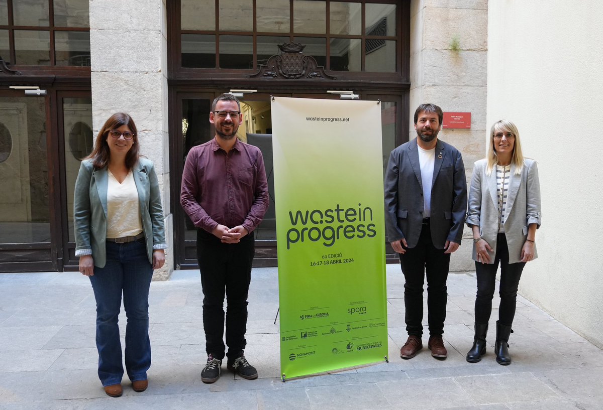 La vicealcaldessa Gemma Geis ha participat a la presentació de la #WasteInProgress, una fira que aposta pel talent, la innovació i la internacionalització, que dinamitza #Girona i la posiciona en polítiques de gestió de residus i sostenibilitat.