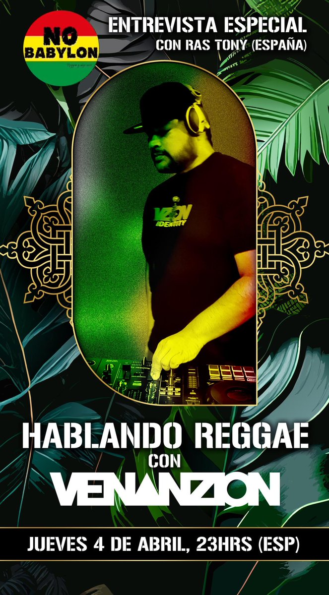 Hoy estaré en una entrevista para España con Ras Tony