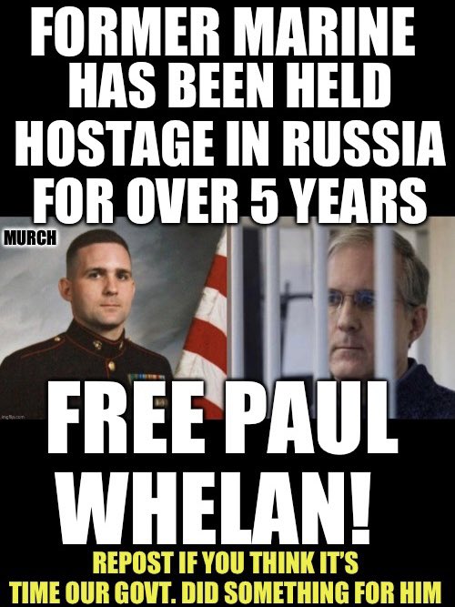 Over 5 years folks! We can’t forget Paul. What has anyone in government done to get him back home? 👌 Who thinks it’s way past time our government brings him home? 🙋‍♂️