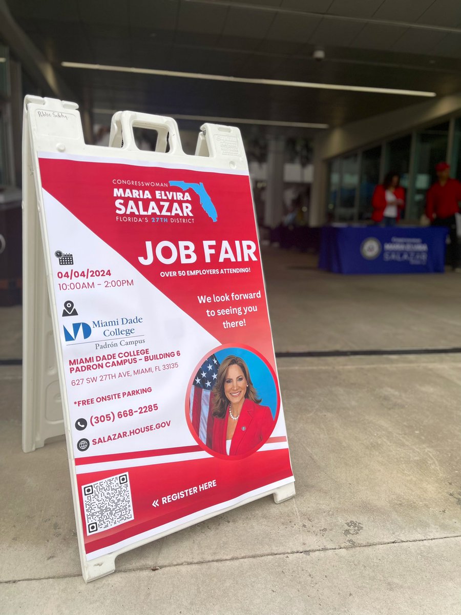 Team Salazar is here at Miami Dade College Padrón in Little Havana for our Job Fair! Come to 627 SW 27th Ave, Miami, FL to meet the 50+ employers here ready to greet you. We’ll be here from 10am to 2pm!