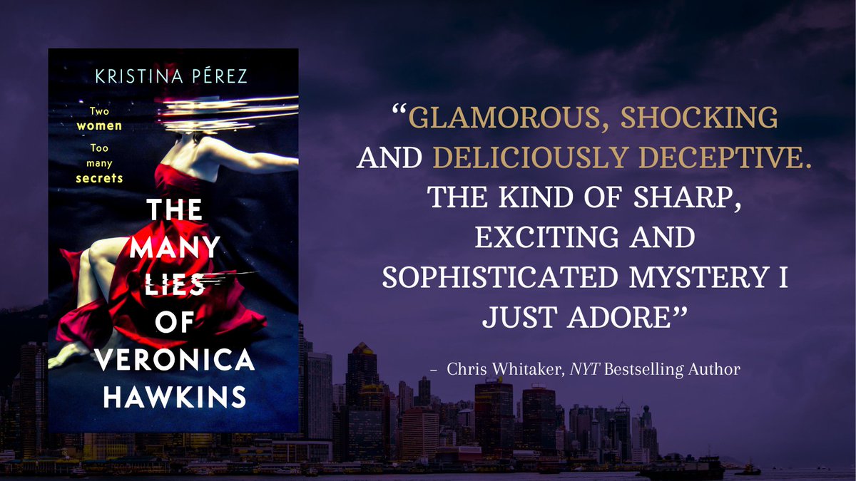 Glamorous & deceptive - because what else would you want in you mystery? @LittleBrownUK @PegasusBooksUSA Preorder THE MANY LIES OF VERONICA HAWKINS now: bookshop.org/p/books/the-ma…