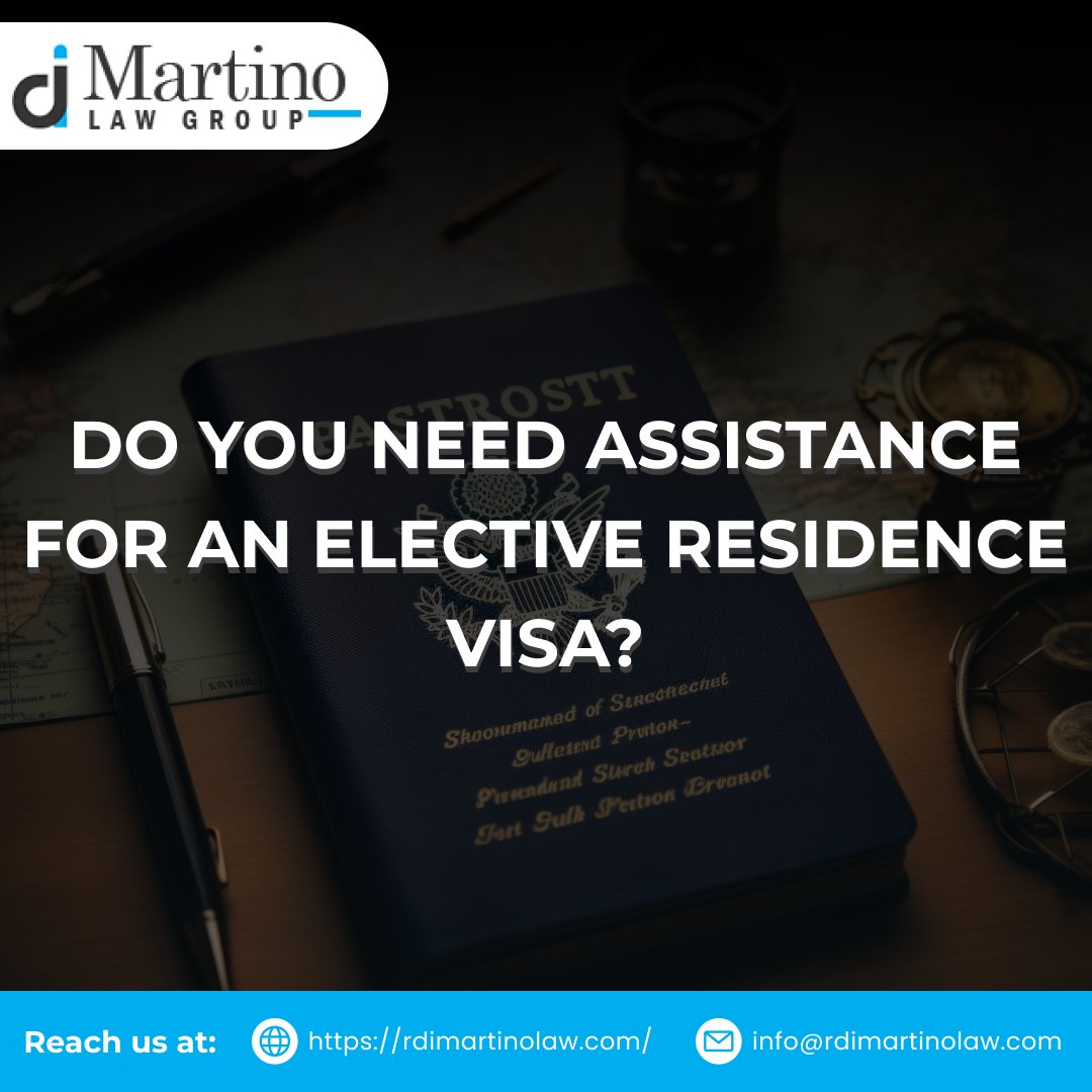 Explore the distinctive opportunity presented by the Elective Residence Visa in Italy. Immerse yourself in the lively culture and lifestyle. Contact us today! ☎️ +1 (213) 632-9849 📩 info@rdimartinolaw.com 🌏 rdimartinolaw.com #ElectiveResidenceVisa #LaDolceVita
