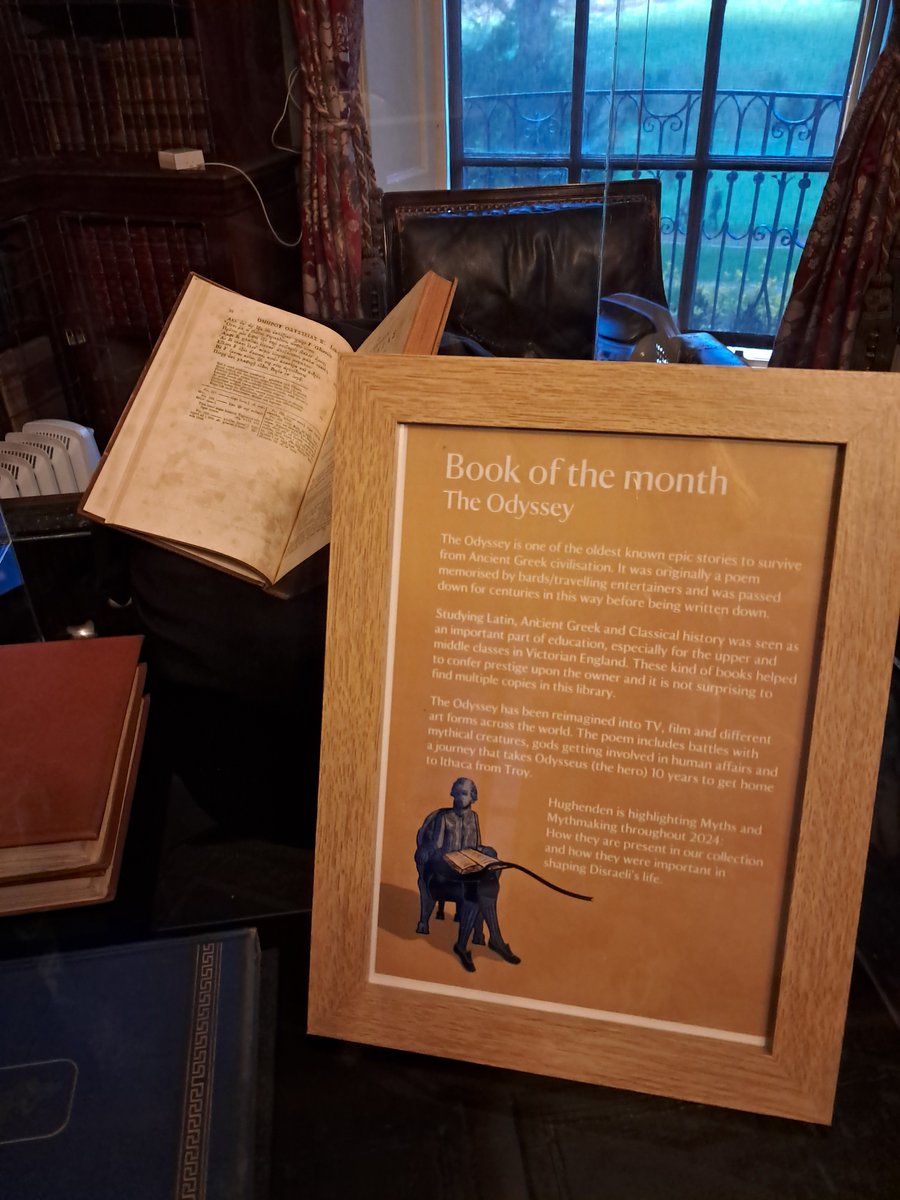 It's all things myth and mythmaking <a href="/HughendenNT/">Hughenden</a> later in April, but Medusa and Cyclops are already in the garden, and The Odyssey is on display in the library <a href="/OU_FASS/">OU Arts & Social Sciences</a> #A112