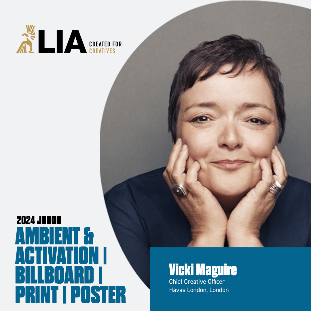 @LIAawards have announced their 2024 juries and we're proud to see our chief creative officer @vickimaguire137, named on the Ambient & Activation - Billboard - Poster - Print Jury  🙌   Full jury line up here ----> lnkd.in/eP7tZ6qE