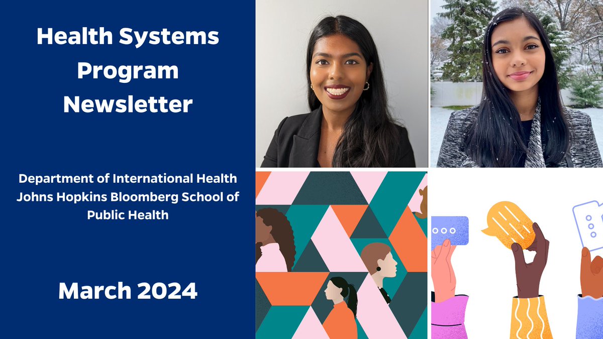 Our latest newsletter honors International Women's Day with a story on women's leadership and health, features a story on the ongoing health policy analysis webinar series, highlights 2 students who recently completed their practicum at the <a href="/WHO/">World Health Organization (WHO)</a>, and more!
mailchi.mp/1db2c15d3598/h…