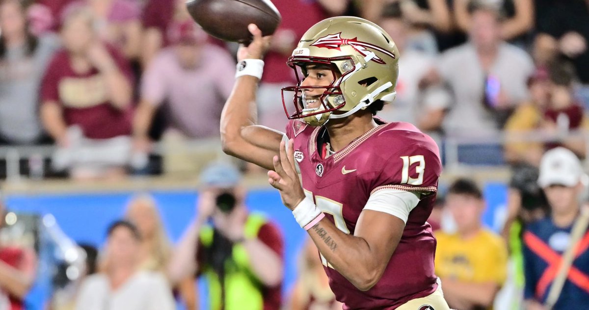 Excited to be back at @FSUFootball today!🍢@Coach_Norvell @Coach_Eleyssami @Coach_TokarzQB @CoachReedLive @Corey_Clark @Seminoles @QBIQsystem @CNee247 @ChuckCantor @_DJDaniels @Warchant @Fertitta_Gabe @ZBlostein247 @BSonnone @IraSchoffel @QBHitList @CoachYACJohnson