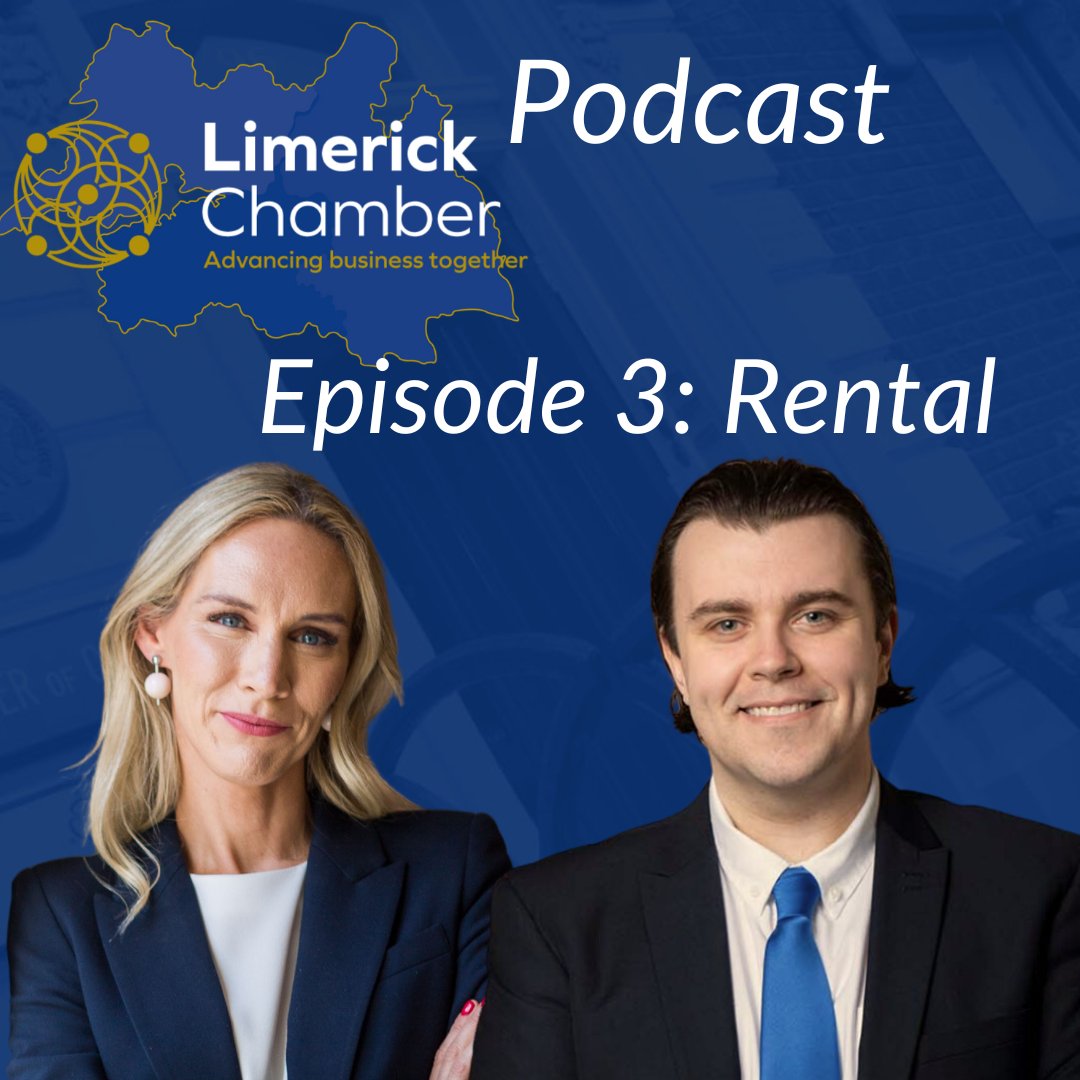 🚨New #LimerickChamberPodcast Ep 3! Dive into the rental crisis with CEO Dee Ryan & Dir. Policy Seán Golden. Insights, impacts, & solutions. Subscribe & follow for more! Your feedback & topic requests welcome. 🎙️🎧ow.ly/VcUP50R8mMI🎙️🎧#RentalCrisis #ListenNow