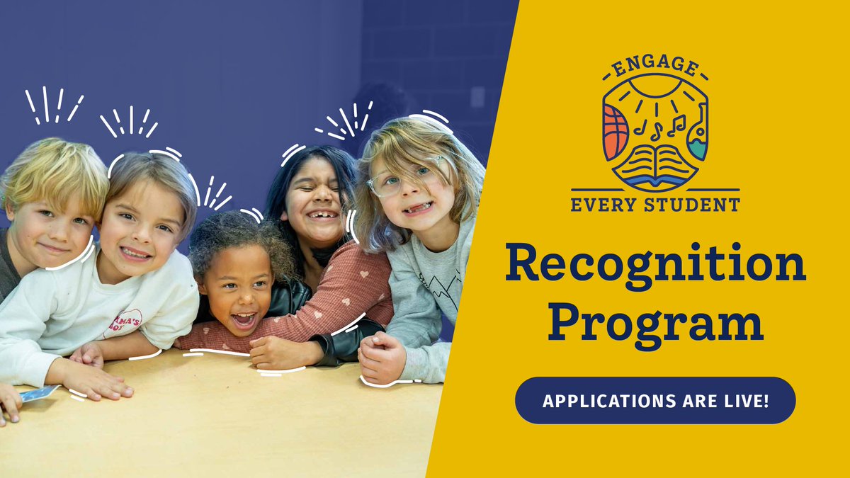 Has your afterschool or summer program had an impact on your community? We want to know about it! Apply by April 10 to the #EngageEveryStudent Recognition Program for the chance to have your program celebrated! bit.ly/4aB1usm