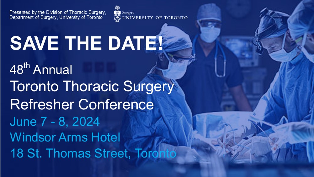 Don't miss out - June 7 to 8, register today and save your spot! bit.ly/3vuOVjk @UHNConfServices @UHN_Surgery @UofTSurgery