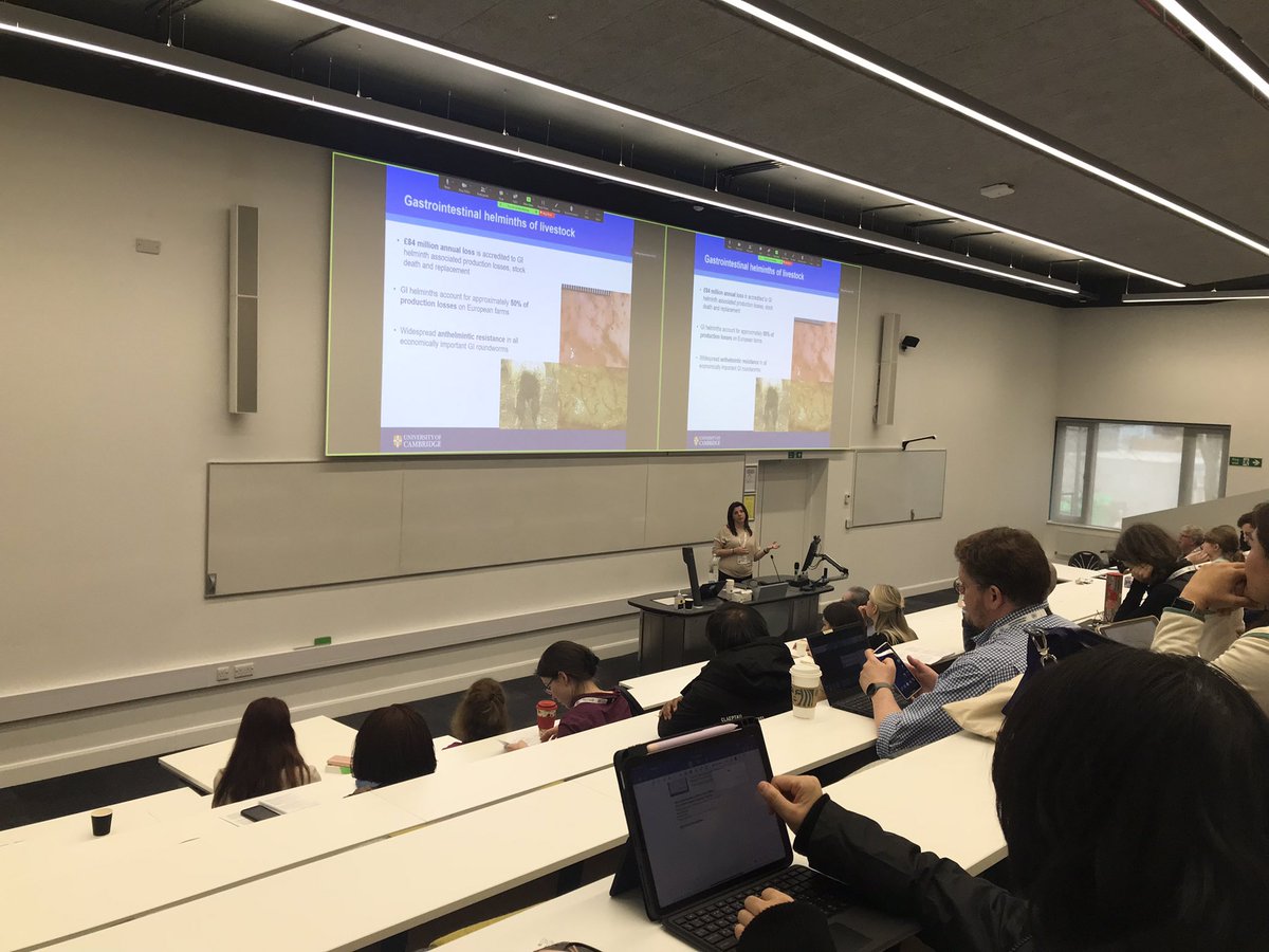 Holly Marie Northcote (@hnorthcote3) on Twitter photo Great talk by <a href="/DrCinziaCanta/">Cinzia Cantacessi 🇪🇺🇮🇹🇦🇺🇬🇧</a>!! Amazing to see the helminth AMP work coming together from <a href="/RedBeardRooney/">James Rooney</a> 🪱 so great to finally meet in person too <a href="/BSPparasitology/">British Society for Parasitology</a> <a href="/Cambridge_Uni/">Cambridge University</a> <a href="/AberDLSAGB/">Aberystwyth University DLS/AGB</a> #HelminthAMPs Great talk by <a href="/DrCinziaCanta/">Cinzia Cantacessi 🇪🇺🇮🇹🇦🇺🇬🇧</a>!! Amazing to see the helminth AMP work coming together from <a href="/RedBeardRooney/">James Rooney</a> 🪱 so great to finally meet in person too <a href="/BSPparasitology/">British Society for Parasitology</a> <a href="/Cambridge_Uni/">Cambridge University</a> <a href="/AberDLSAGB/">Aberystwyth University DLS/AGB</a> #HelminthAMPs