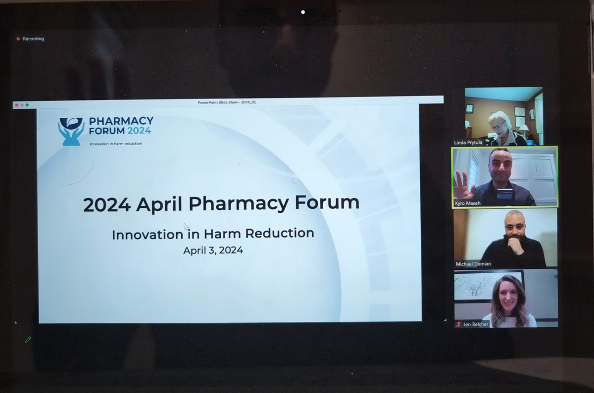 It was great to speak to @CFP_Pharmacy about my experience distributing naloxone kits to my patients by leveraging the automation provided by @BoxLabsSoftware . #opioids #naloxone #harmreduction