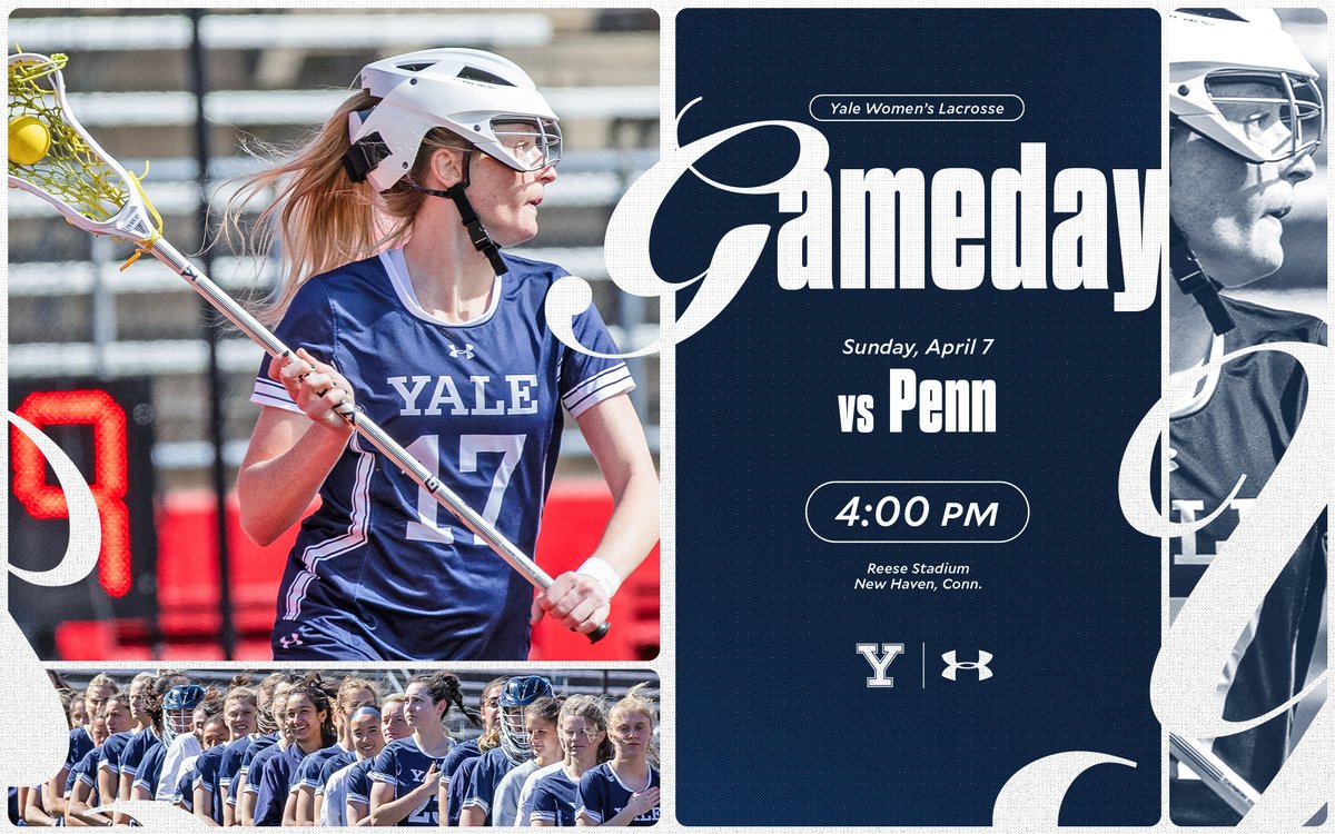 GAMEDAY! 🆚 Penn ⏰ 4:00 p.m. 📍 Reese Stadium #ThisIsYale