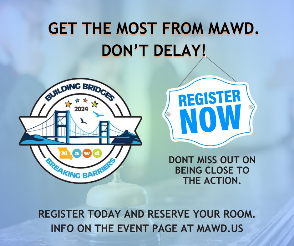 MO_WkDev's tweet image. There's still time to register for the conference AND reserve a room at the Hilton Promenade. Sign up now! smpl.is/8xqm8
#workforcedevelopment #2024conference #mawd2024 #moworkforce #buildingbridgesbreakingbarriers