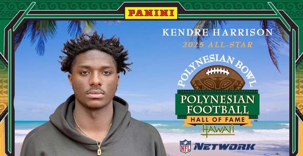 2026 Reidsville (N.C.) five-star TE Kendre Harrison has been selected to the 2025 Polynesian Bowl, it was announced Thursday. 'Definitely a dream come true.' Latest on his recruitment as well: 247sports.com/article/2026-n…