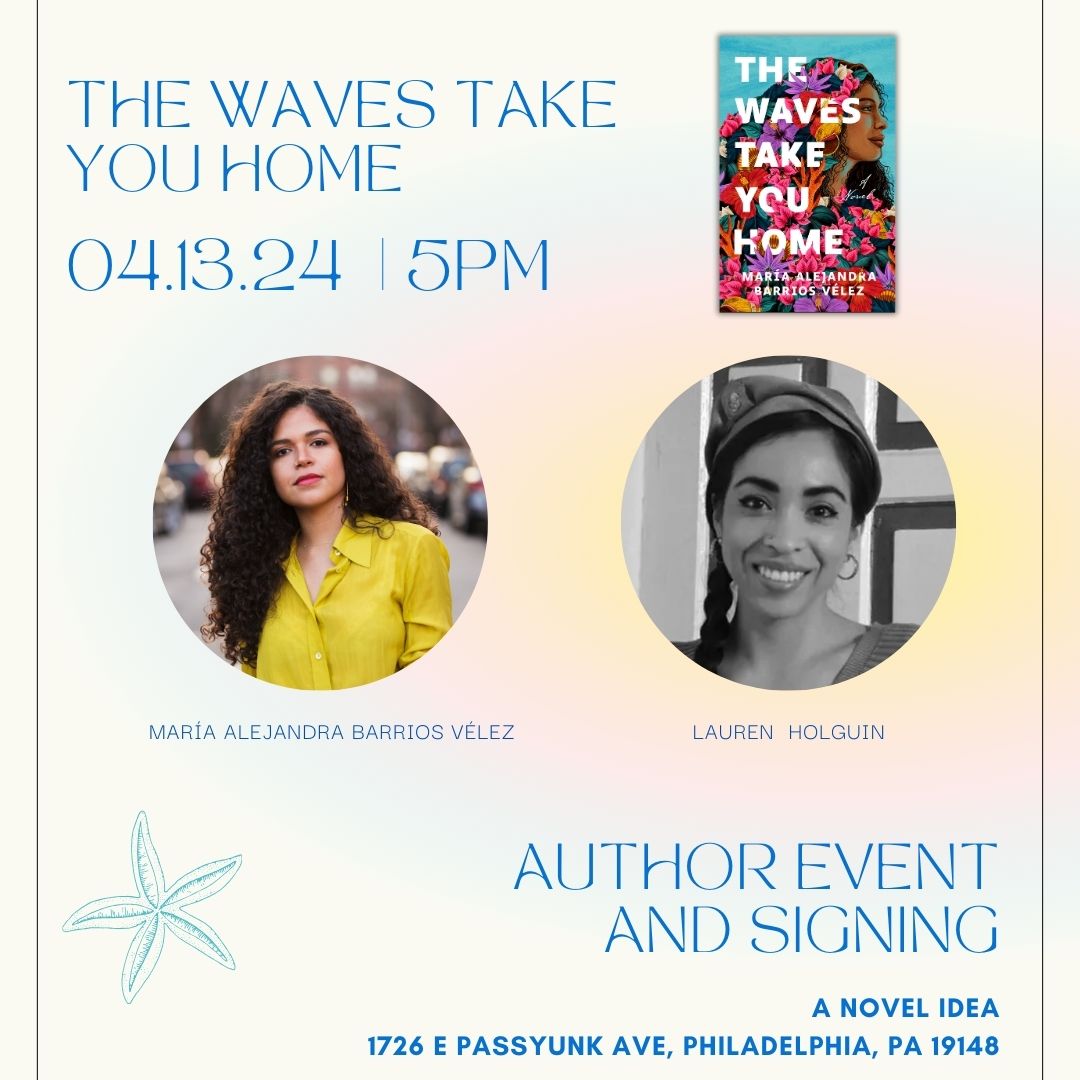 Philly 📢 I'm doing an event next week( April 13 at 5 pm)  at the lovely @anovelideaphl I'll be in conversation with the super talented writer Lauren Holguin. Please join us!!