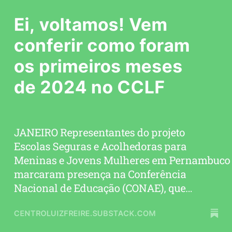 cclf's tweet image. centroluizfreire.substack.com/p/ei-voltamos-…