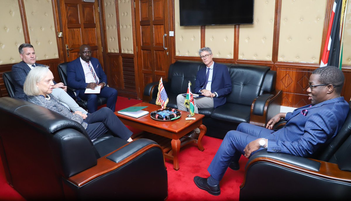 I have had fruitful deliberations with the @USEmbassyKenya, Ms Meg Whitman, and her team from the embassy. They had paid a courtesy call to my Parliament office.