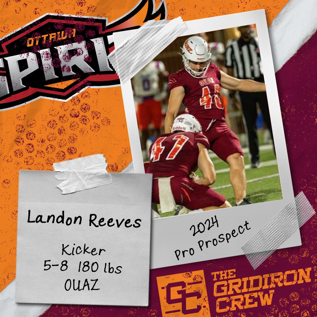 ⚠️ Attention Pro Scouts, Coaches, and GMs ⚠️ You need to look at 2024 Pro Prospect, Landon Reeves @landonekick, a K from @OUAZFootball 👀 See our Interview: thegridironcrew.com/landon-reeves-… #2024ProProspect #DraftTwitter #NFLDraft #NFL #CFLDraft #CFL #ProFootball 🏈