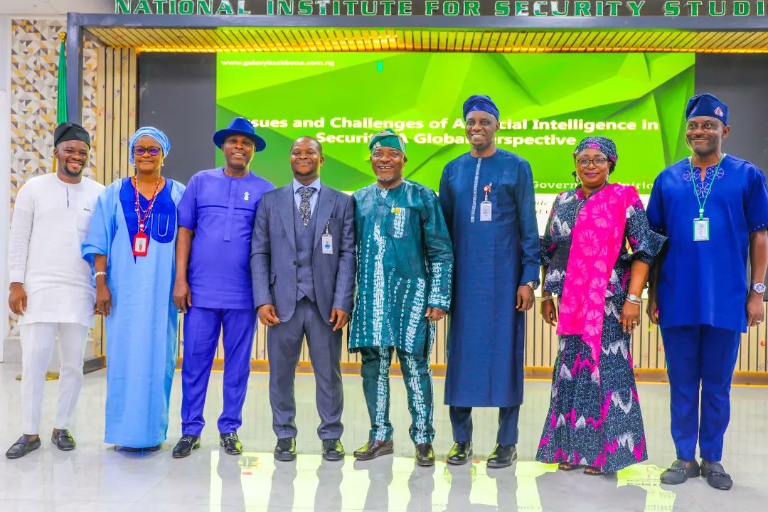 Galaxybackbone's tweet image. The MD spoke on &apos;Issues and Challenges of Artificial Intelligence in Security: A Global Perspective&apos;.

#artificialintelligence 
#securityasaservice 
#Cybersecurity 
@IbrahimAdeyanju 
@FMCIDENigeria