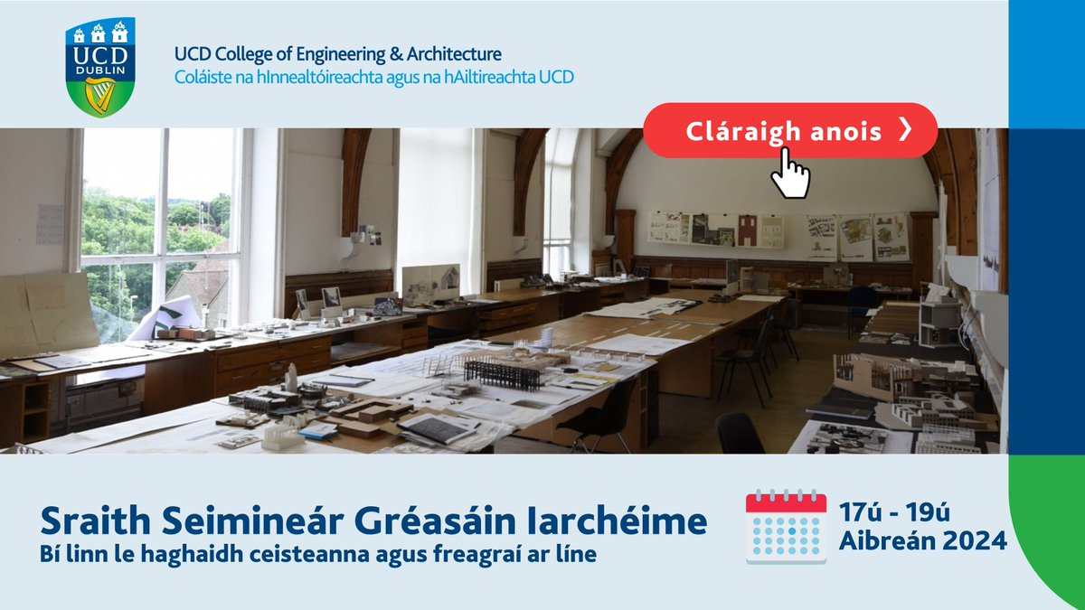 Register for TAUGHT GRADUATE WEBINAR SERIES! 📅April 17-19 ⏲️ Connect virtually for 45 mins 👨‍🎓 Gain a wealth of information on PG programmes Designed for graduates (NFQ Level 8) and professionals seeking postgraduate courses. Register at ucd.ie/eacollege/stud… @UCDALUMNI