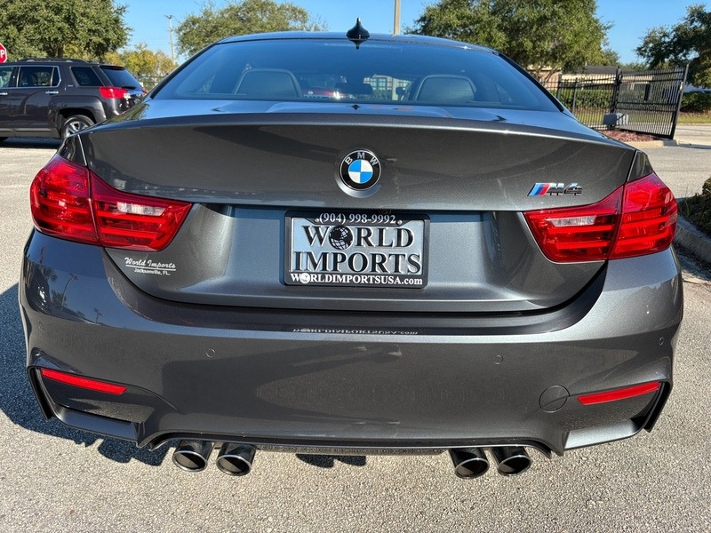 Check out this Mineral Grey Metallic 2016 BMW M4 with a twin-turbocharged inline-six under the hood, Charcoal leather interior, and BBS wheels that just arrived at World Imports USA with only 23k miles on the odometer! bit.ly/4aDGZv0